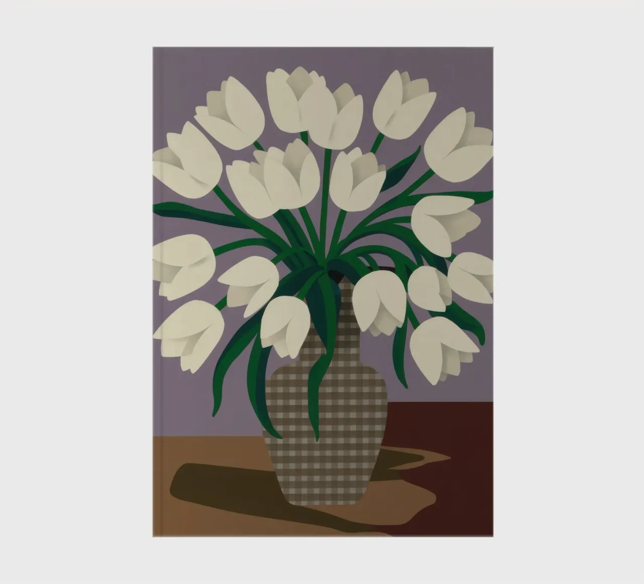 Tulipani bianchi classici diario da Lunar Valentina
