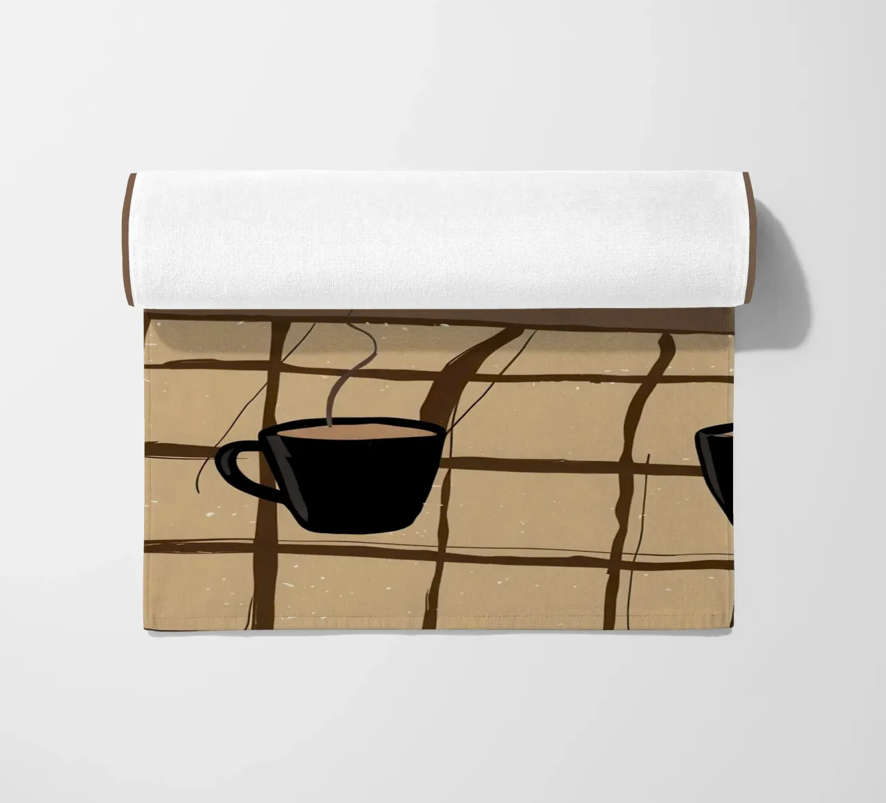 Morning Coffee Duo beach towel by Frosh Pallete