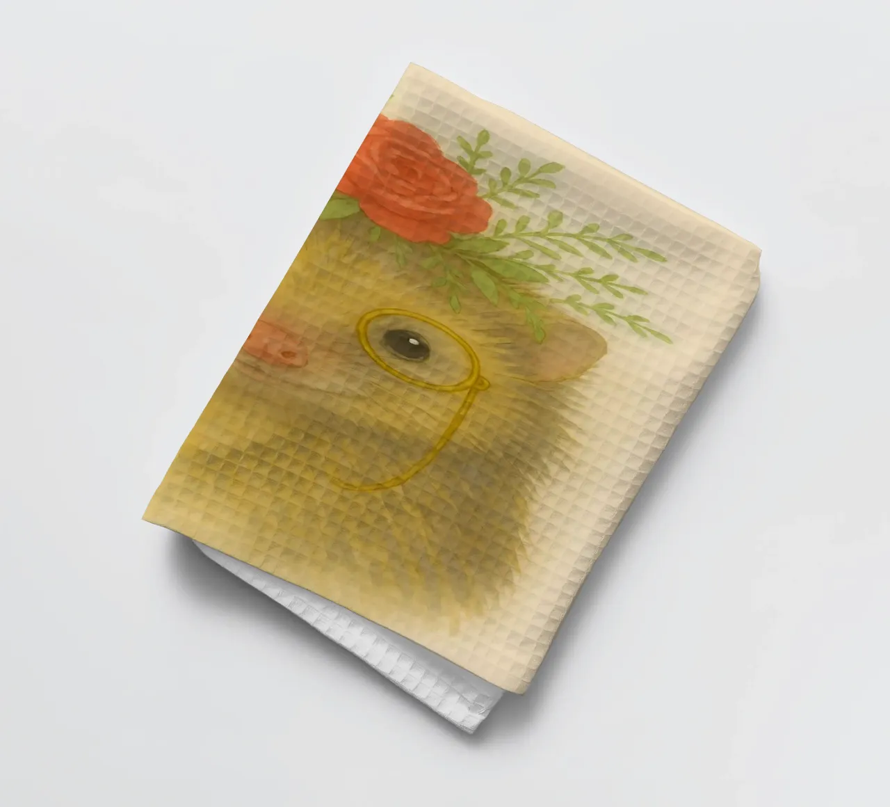 Incantevole Prickles: Riccio con rose canovaccio da cucina da Graceful Desine