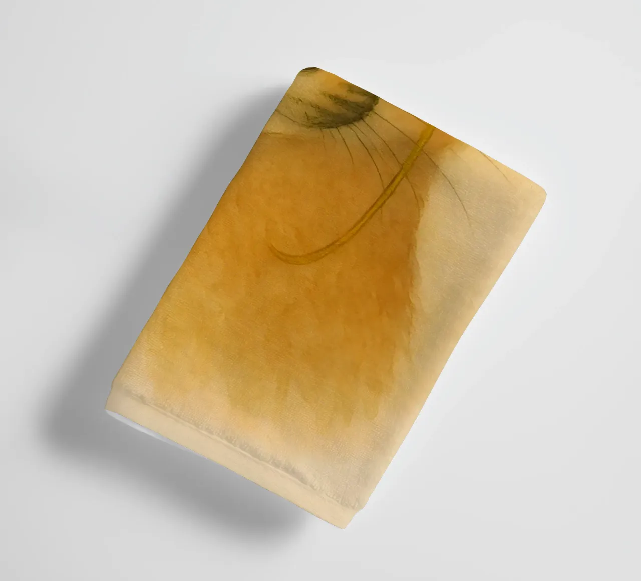 Golden Gaze: Caracal with Orchids towel by Graceful Desine