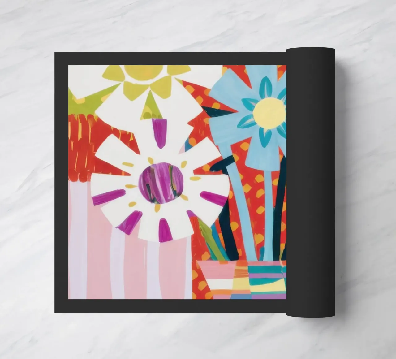 Bouquet di vasi patchwork zerbino da Obs Canvas