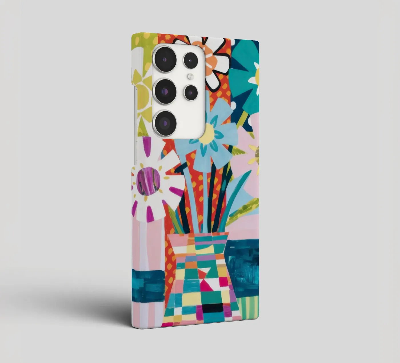 Patchwork Vase Blumenstrauß Samsung Hülle von Obs Canvas