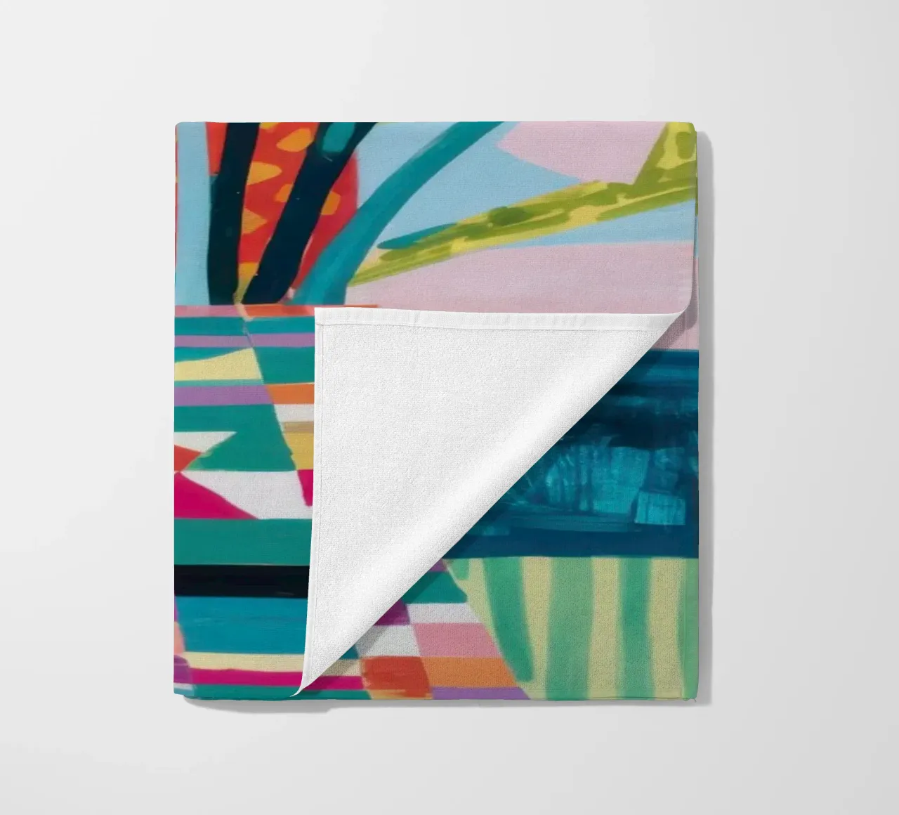 Patchwork Vase Bouquet telo mare da Obs Canvas