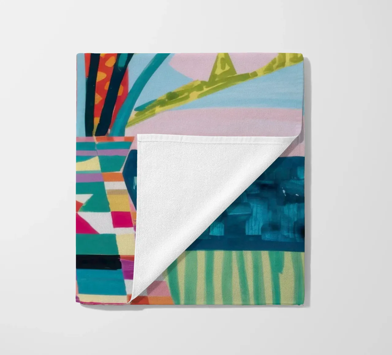 Patchwork Vase Bouquet telo mare da Obs Canvas