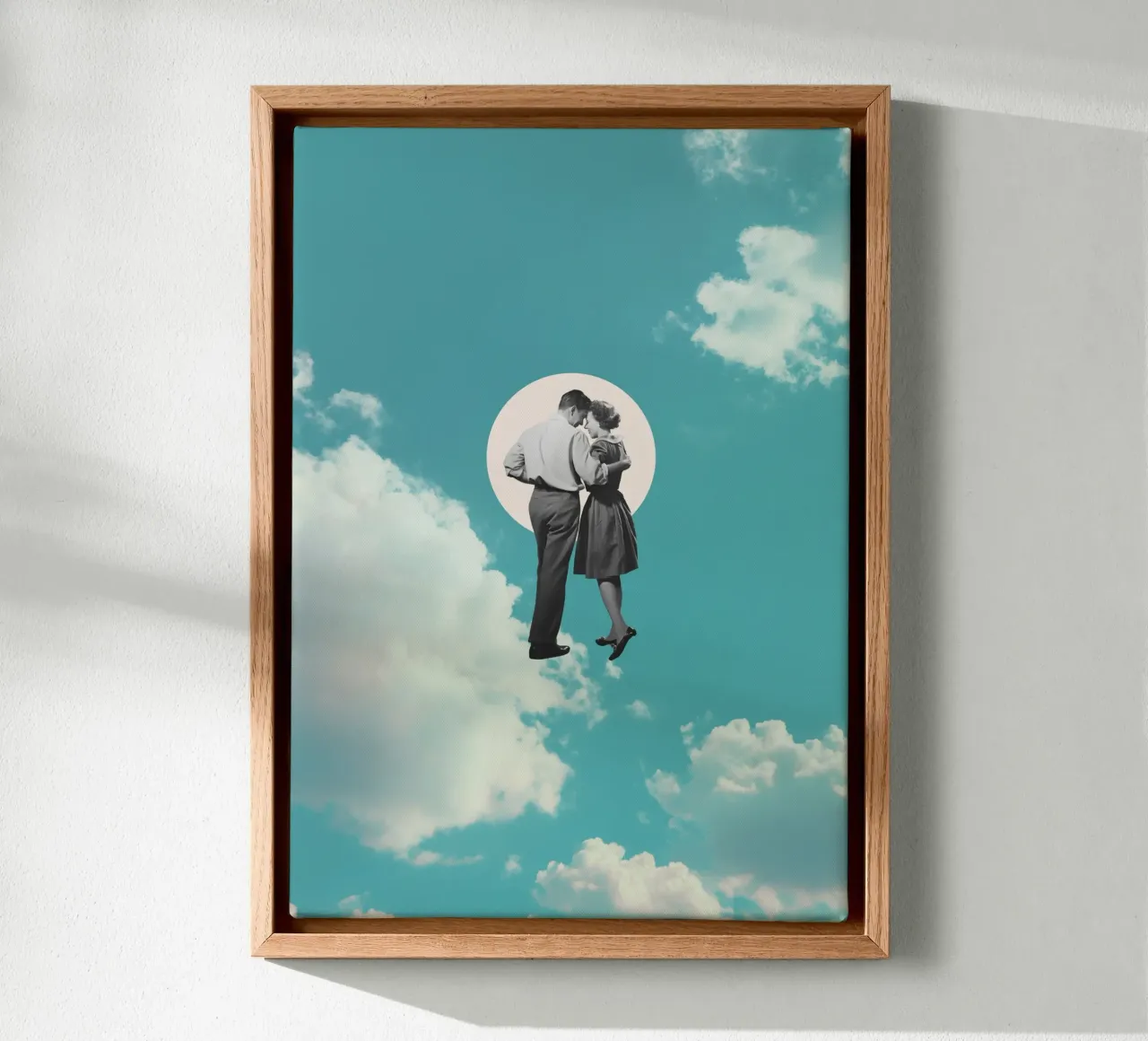 Boven de wolken canvas met Baklijst van Dapidoka
