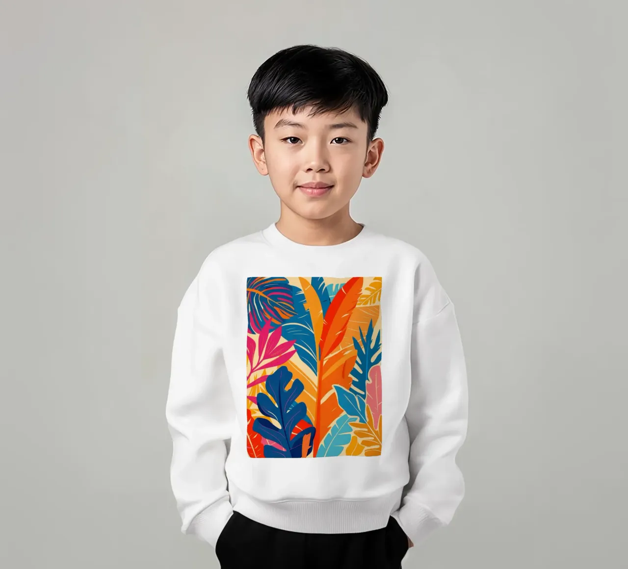 Follaje de selva ardiente sudadera para niño de Frosh Pallete