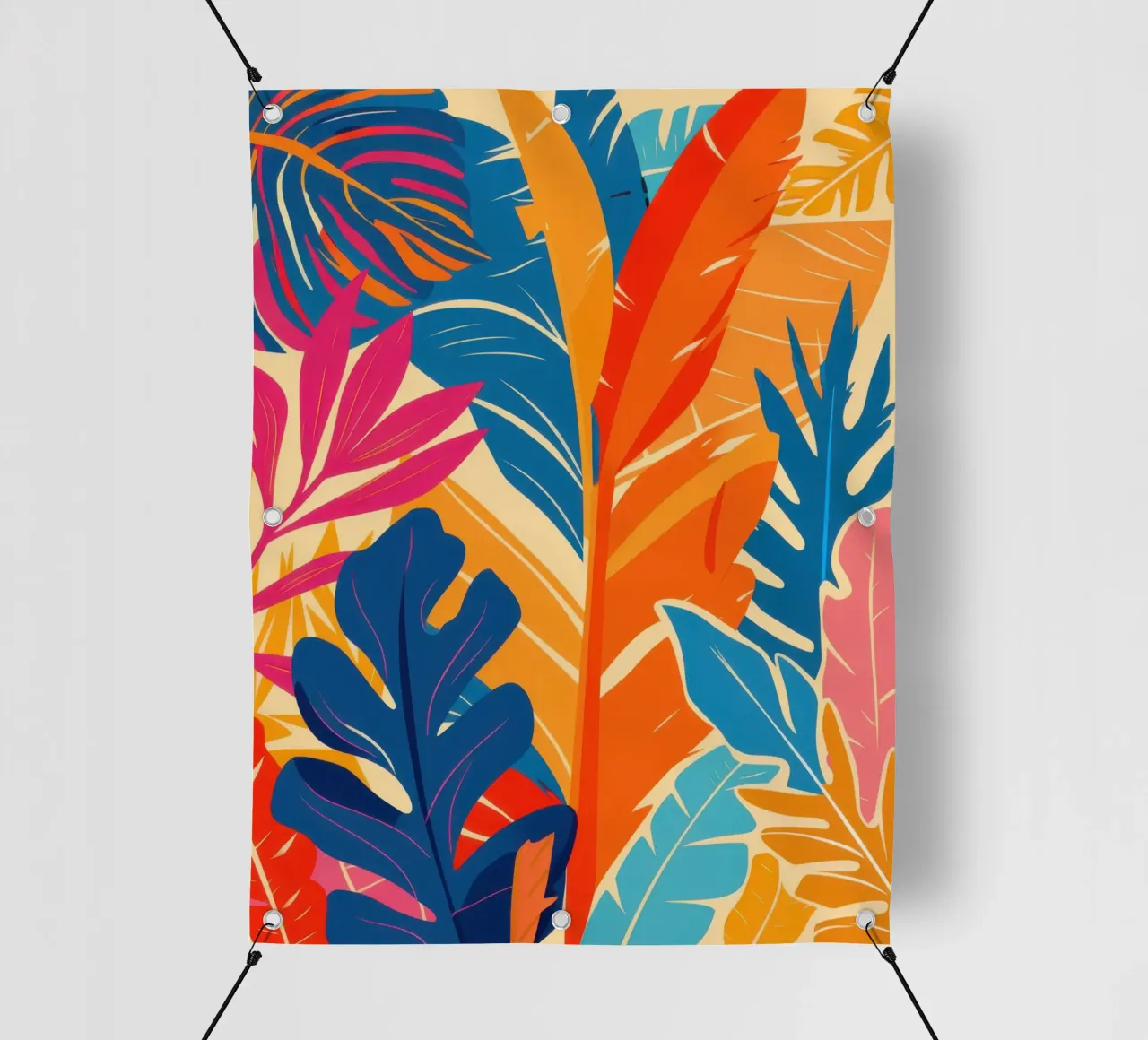 Fiery Jungle Foliage pvc cover by Frosh Pallete