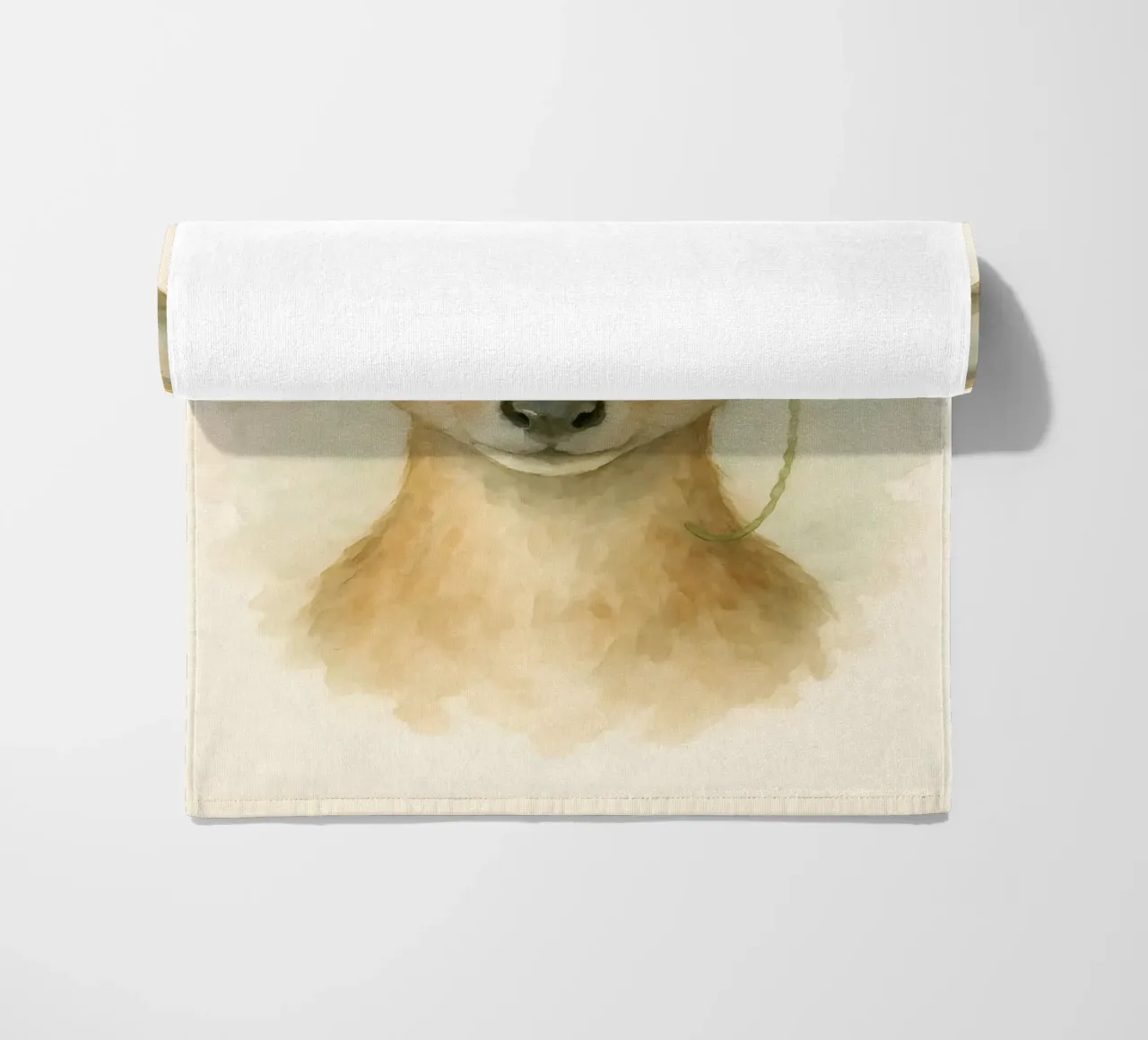 Forest Grace: Deer with Blossoms beach towel by Graceful Desine