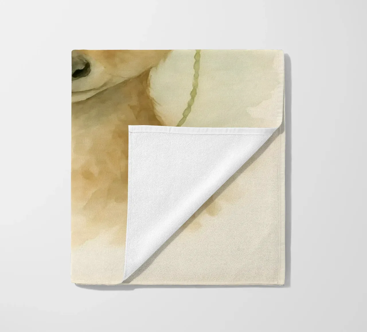 Forest Grace: Deer with Blossoms beach towel by Graceful Desine