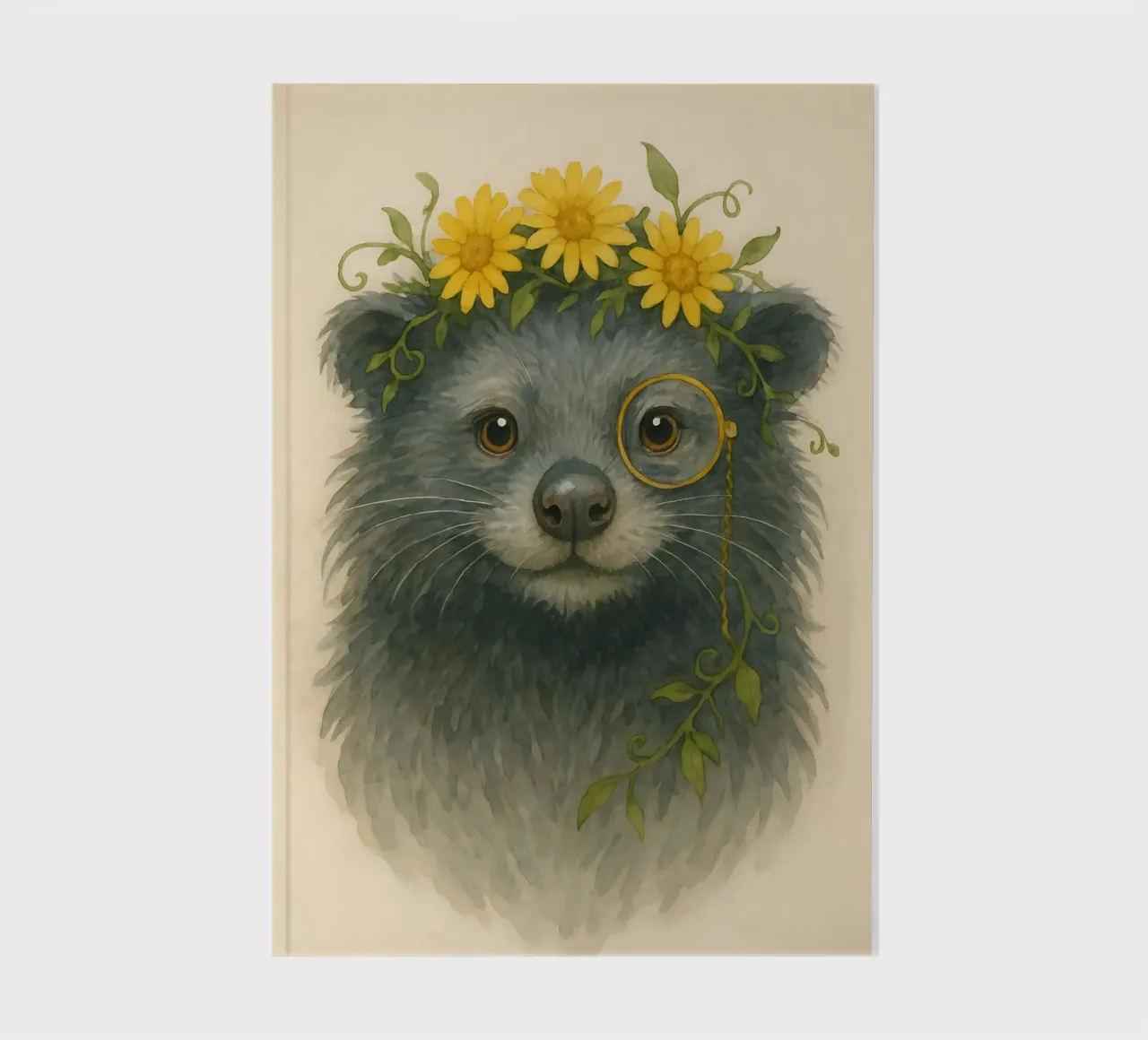 Daisy Dandy: The Wise Binturong notebook by Graceful Desine