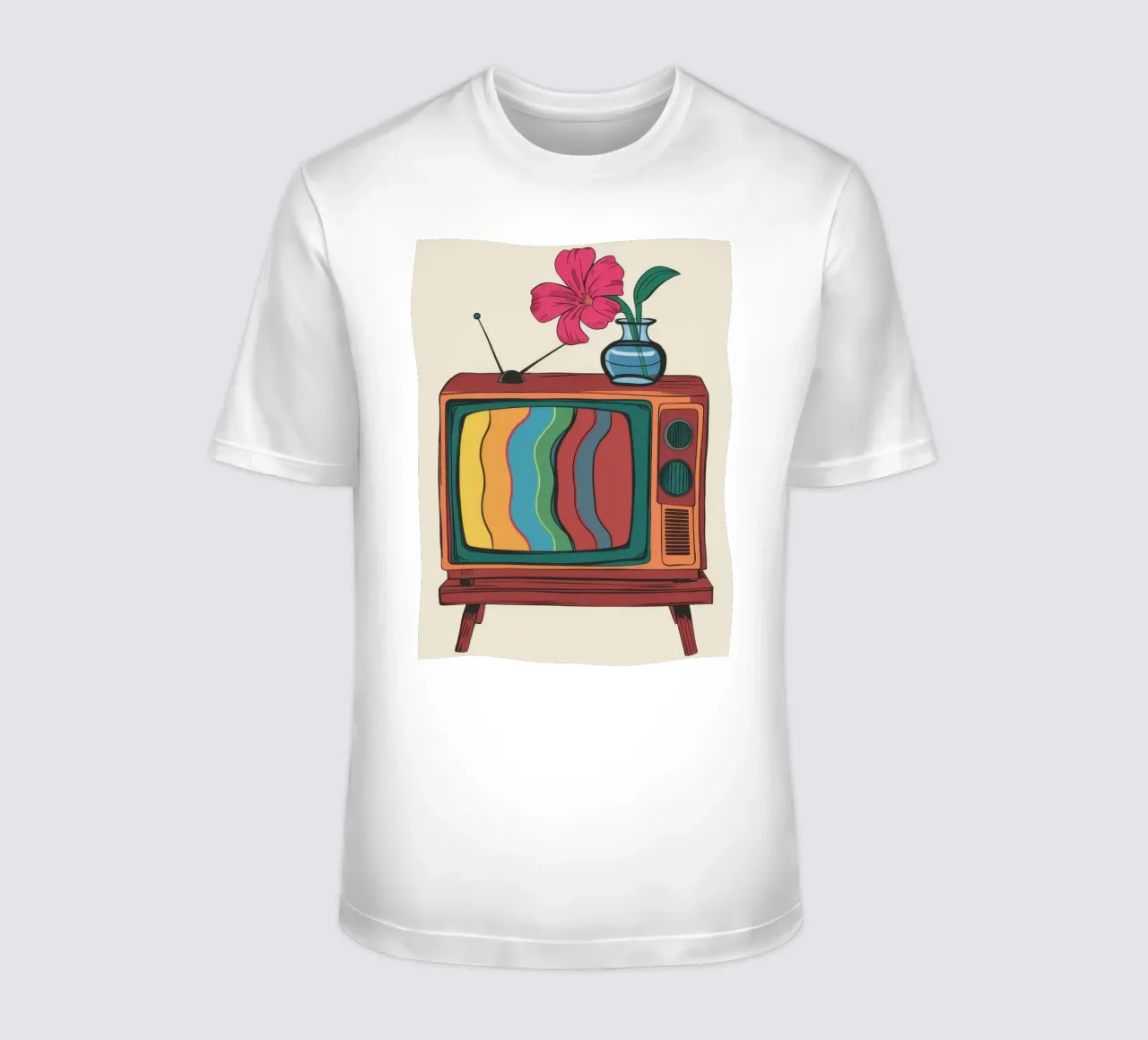 Trasmissione floreale retrò t-shirt da Lunar Valentina