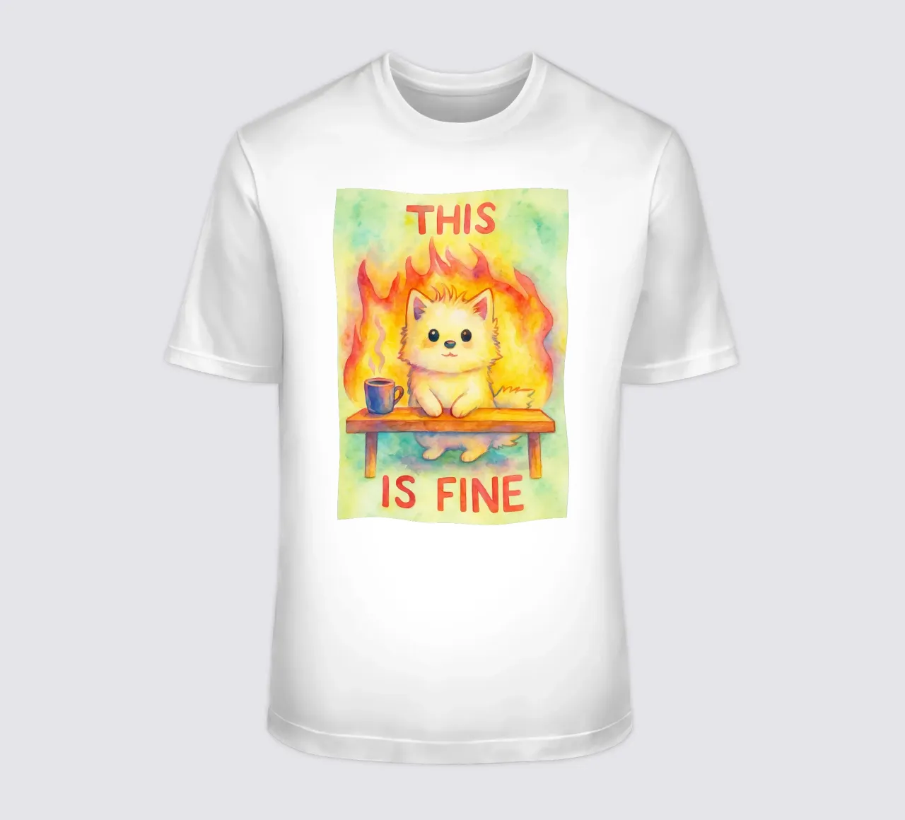 questo è un bel disegno di gatto t-shirt da Botania