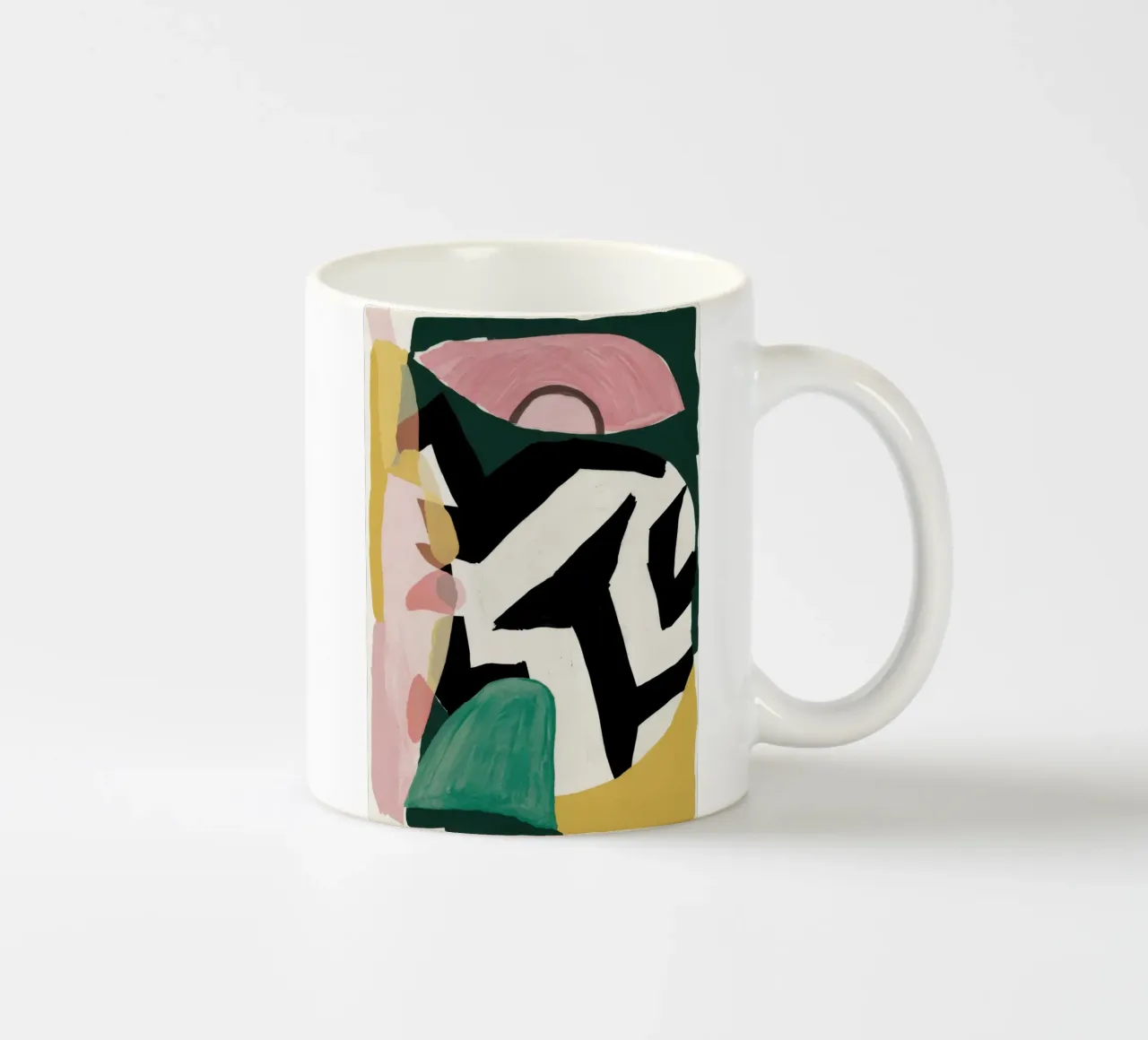 Grafische Vorm Abstract keramische mok van Lunar Valentina