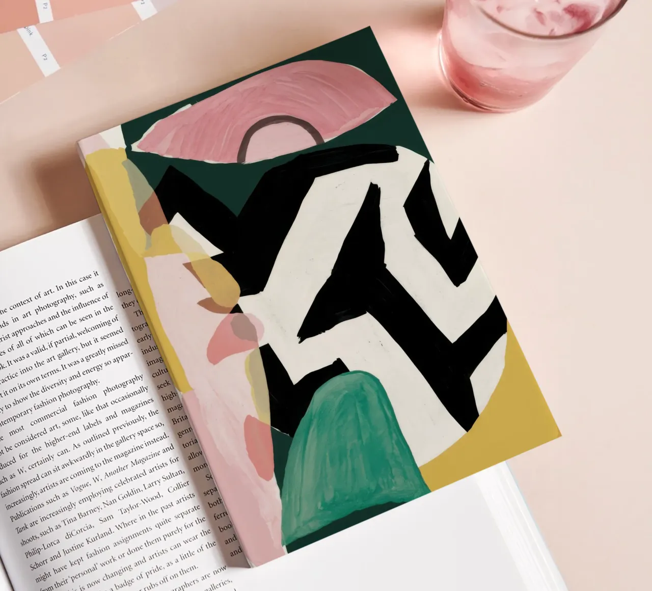 Graphic Shape Abstract notebook by Lunar Valentina