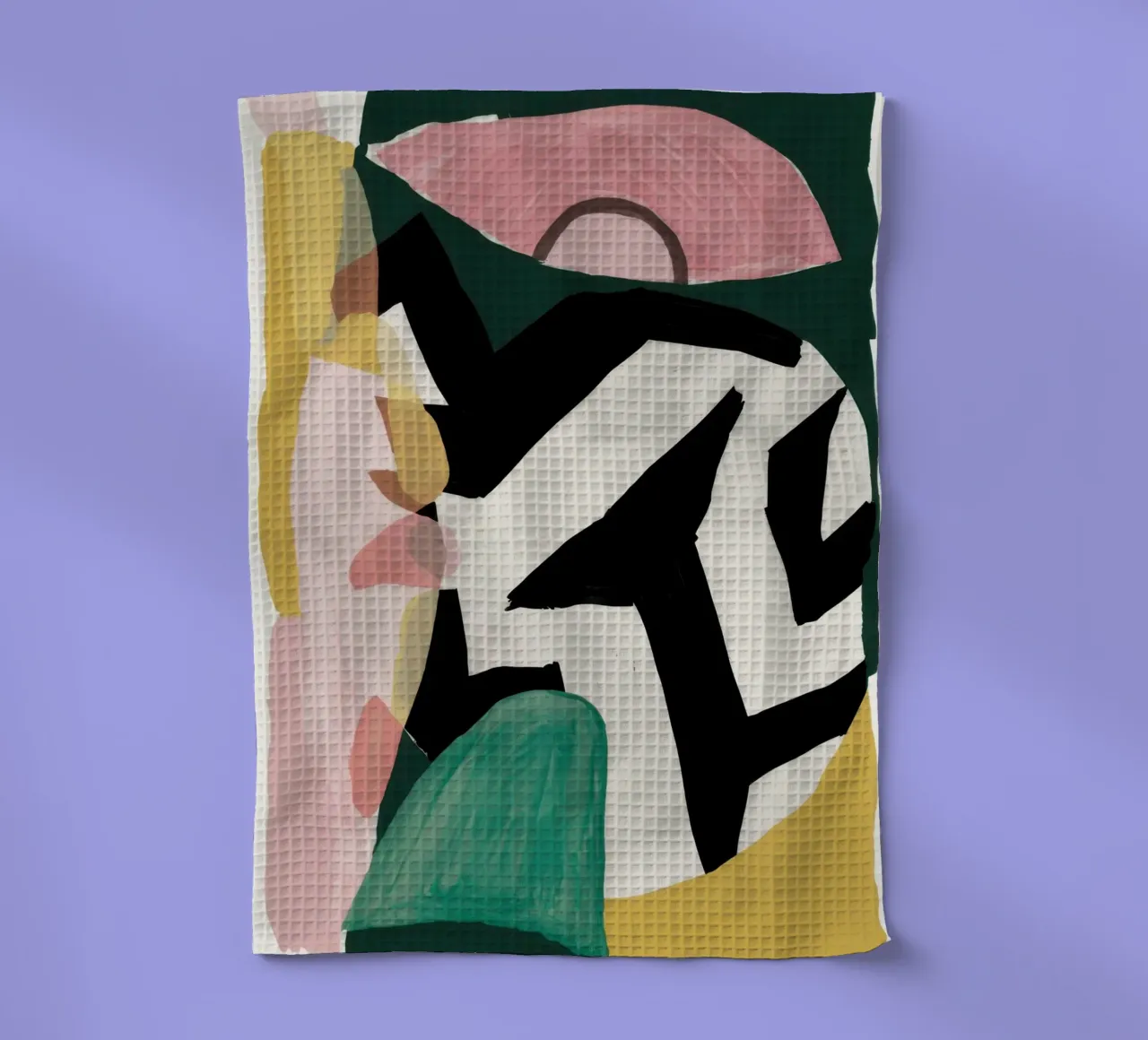 Grafische Vorm Abstract theedoek van Lunar Valentina
