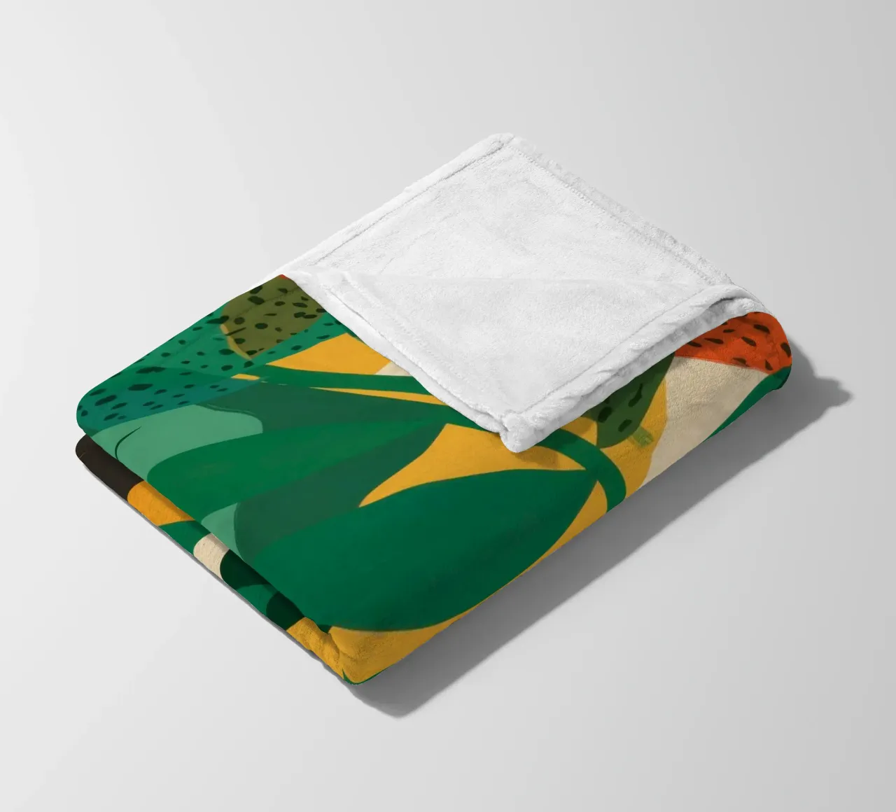 Paesaggio del sole arancione coperta in pile da Line Fable