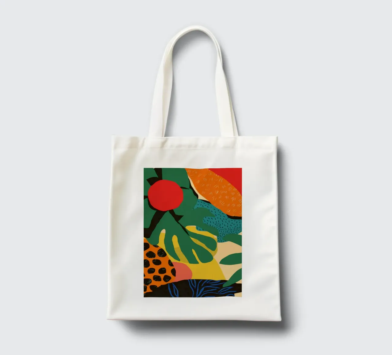 Frutta della giungla astratta borsa in juta da Line Fable