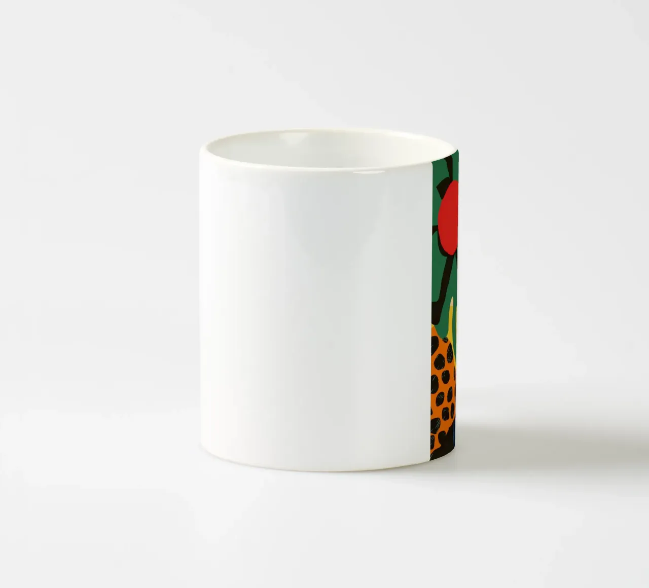 Frutta della giungla astratta tazza in ceramica da Line Fable