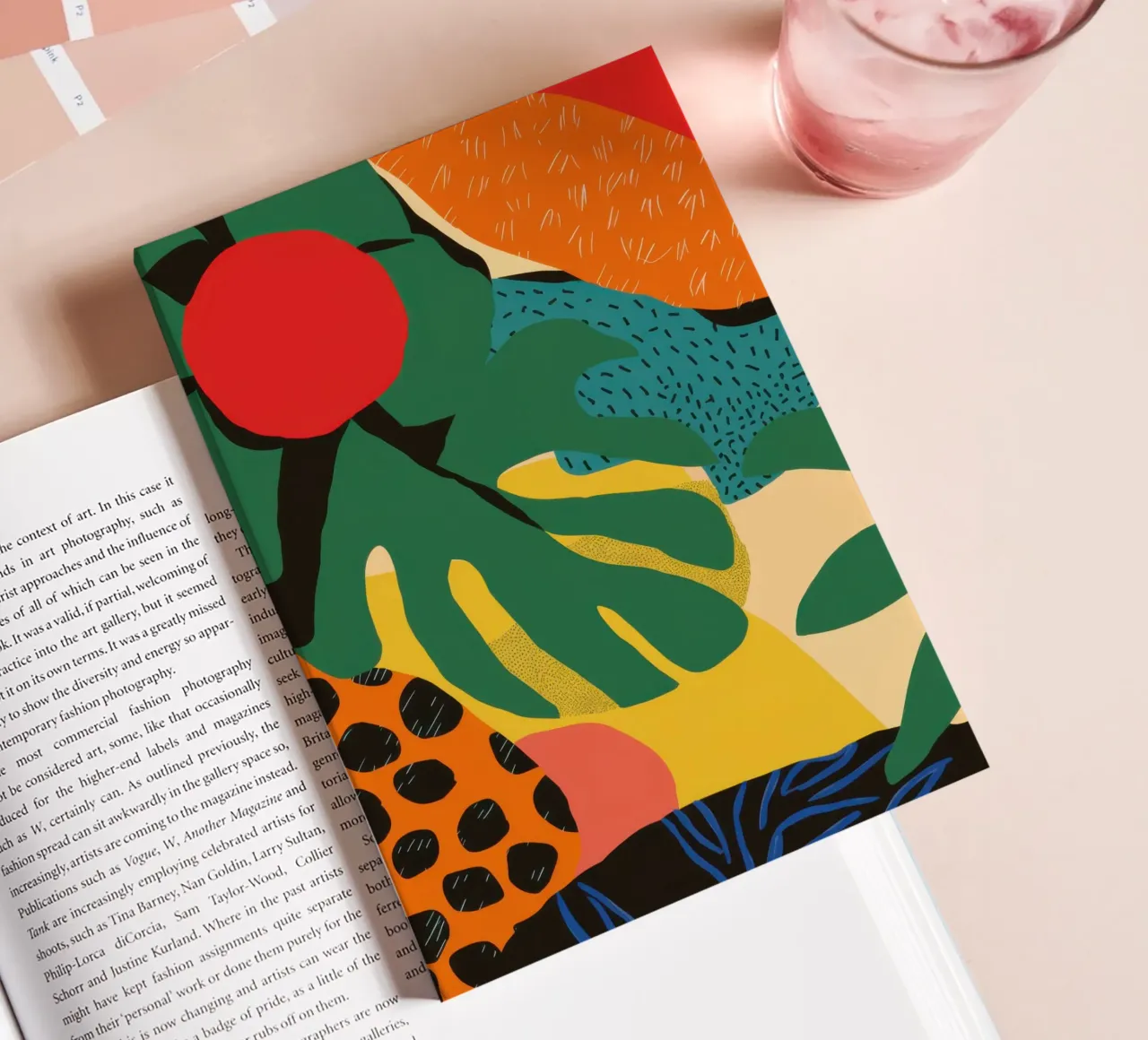 Dschungelfrucht Abstrakt Notizbuch von Line Fable