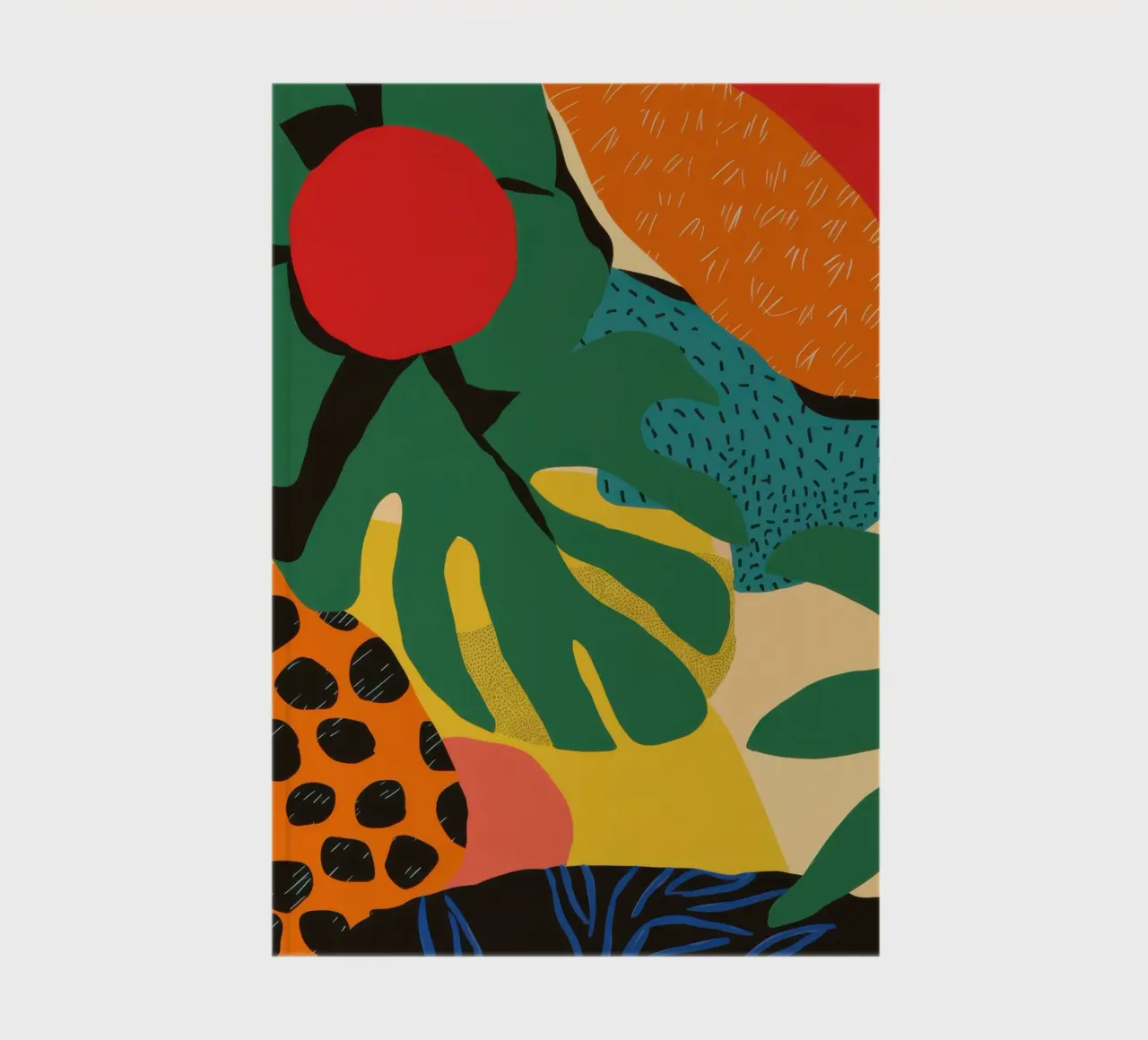 Dschungelfrucht Abstrakt Notizbuch von Line Fable