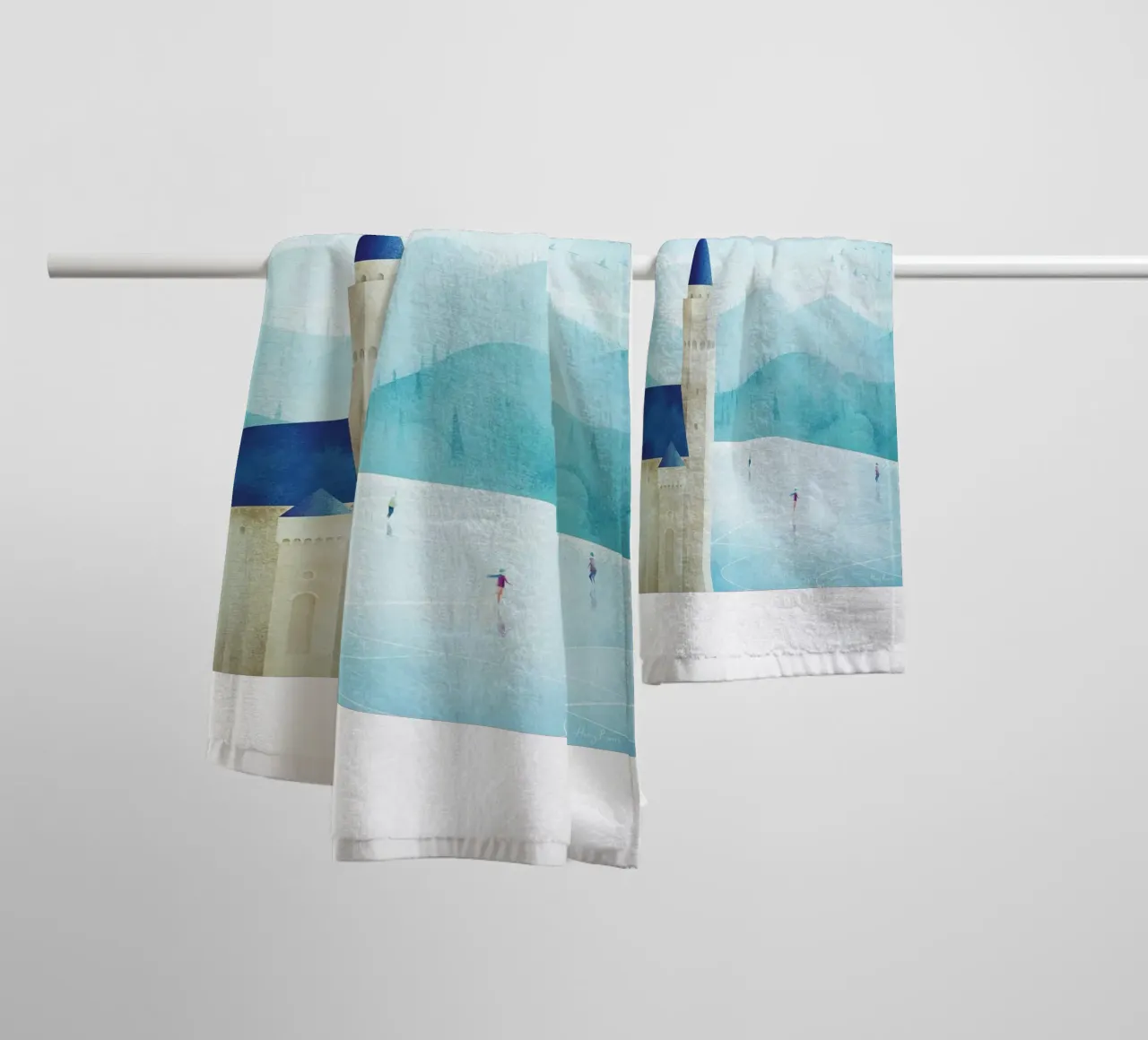 inverno luminoso asciugamano da bagno da damon store