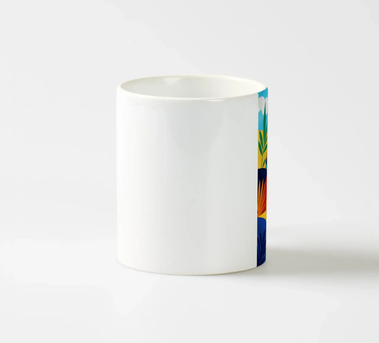 Colline ondulate e vibranti tazza in ceramica da Line Fable