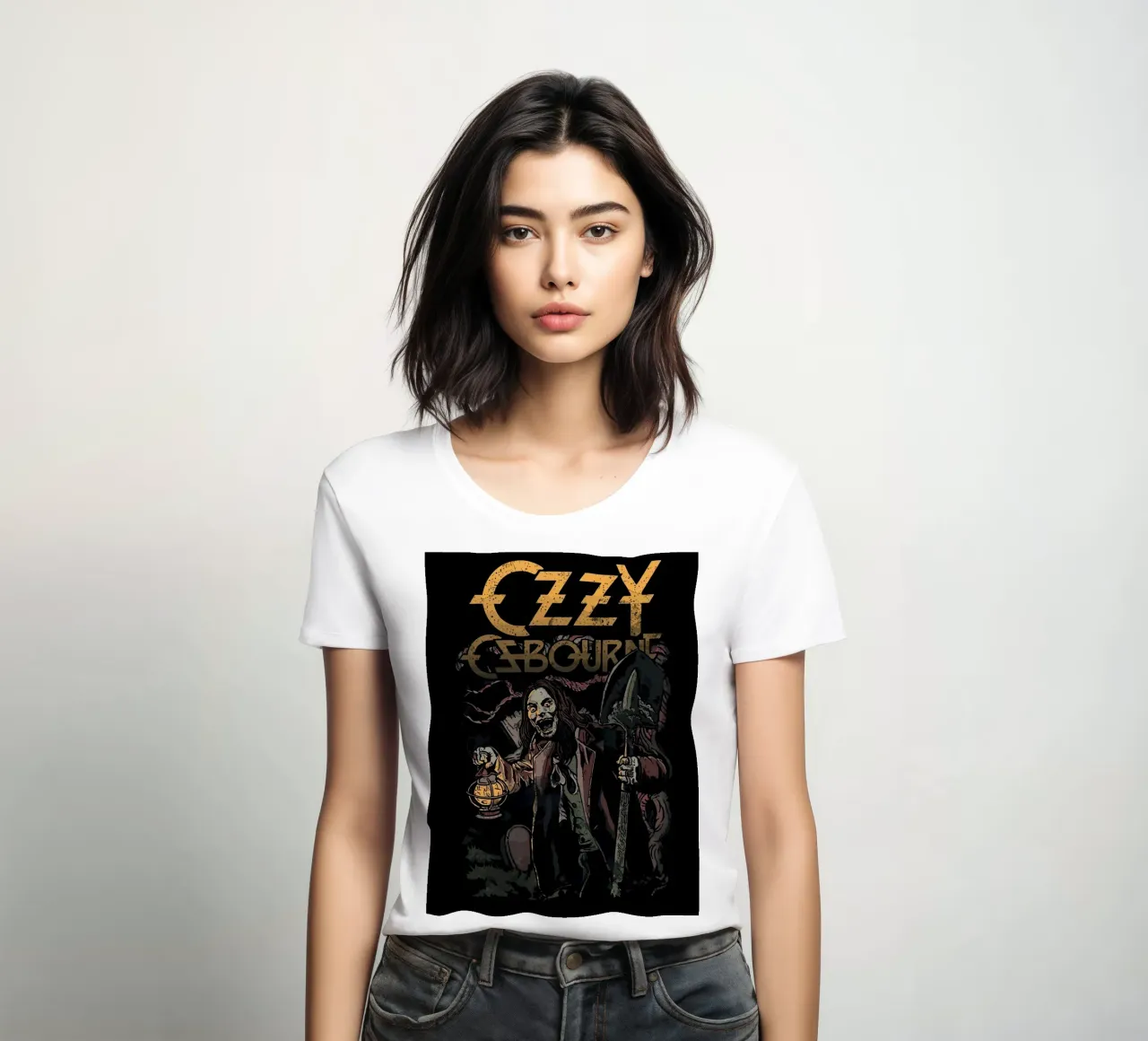 Ozzy Osbourne t-shirt da donna da Musadad Shop