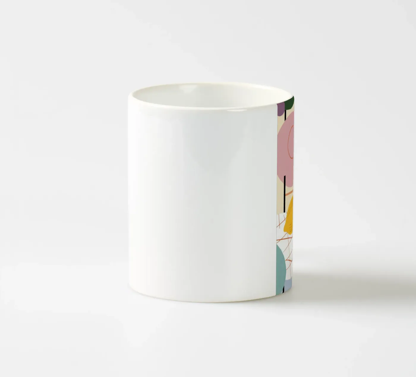 Zesty Pattern Collage ceramic mug by Line Fable