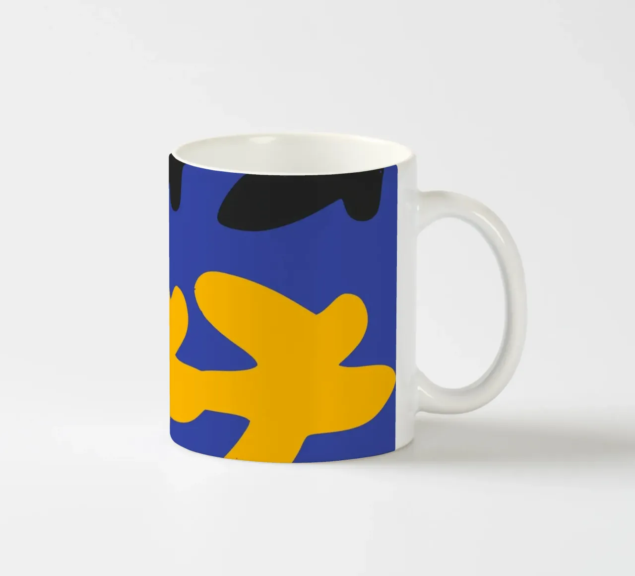 Disegno astratto di fiori ritagliati tazza in ceramica da Abstract and Patterns