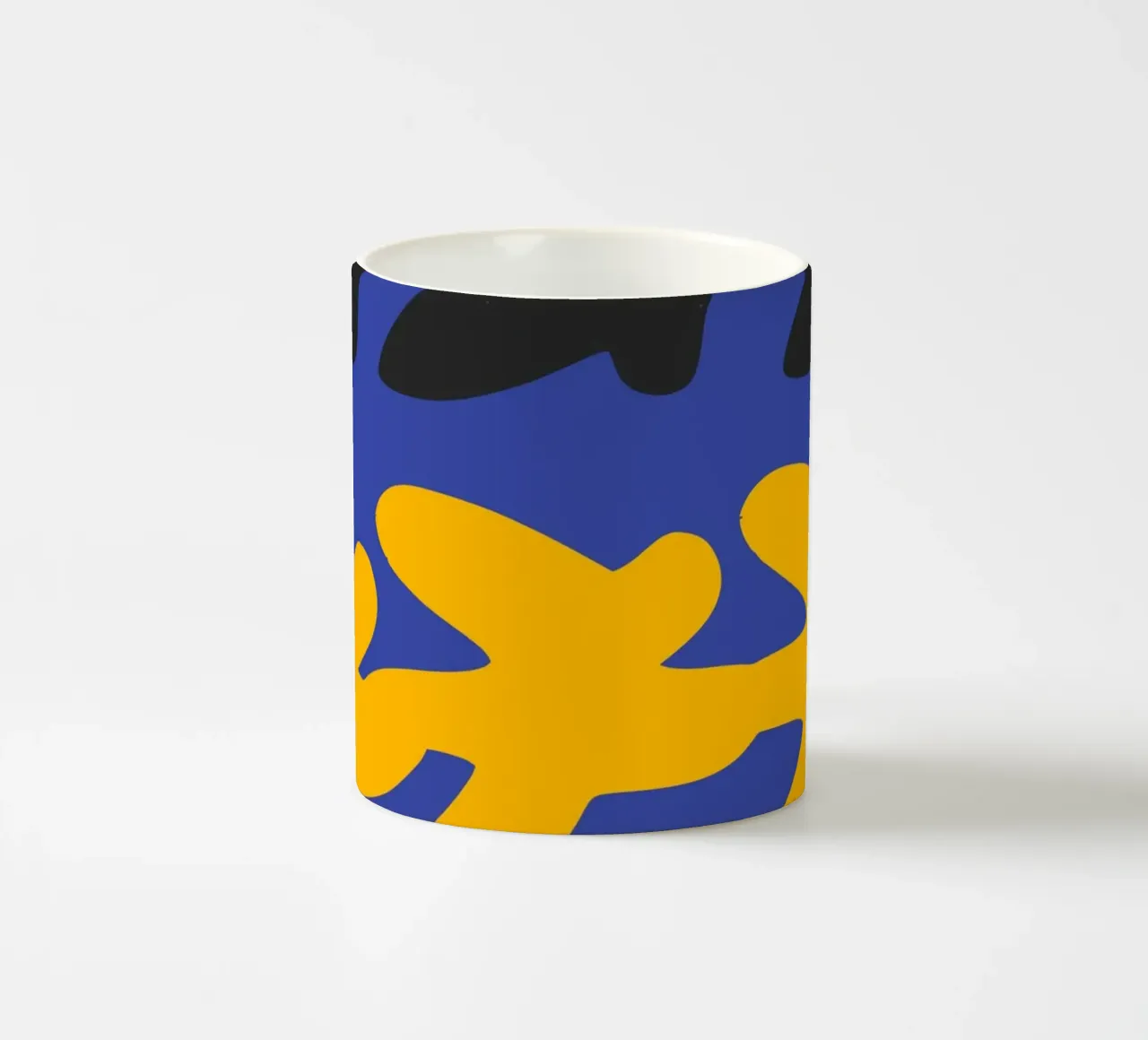 Disegno astratto di fiori ritagliati tazza in ceramica da Abstract and Patterns