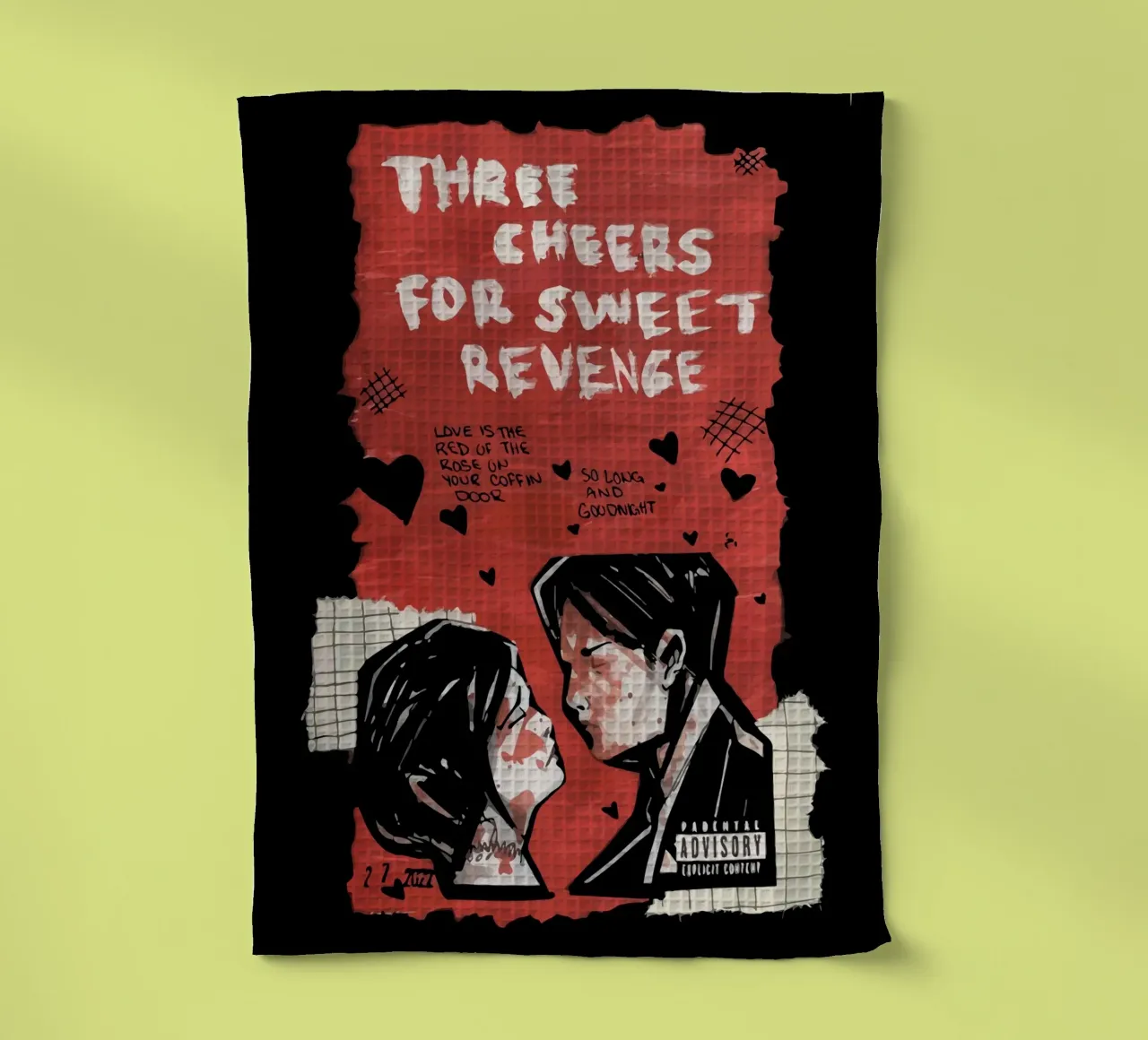 My Chemical Romance tea towel by Musadad Shop