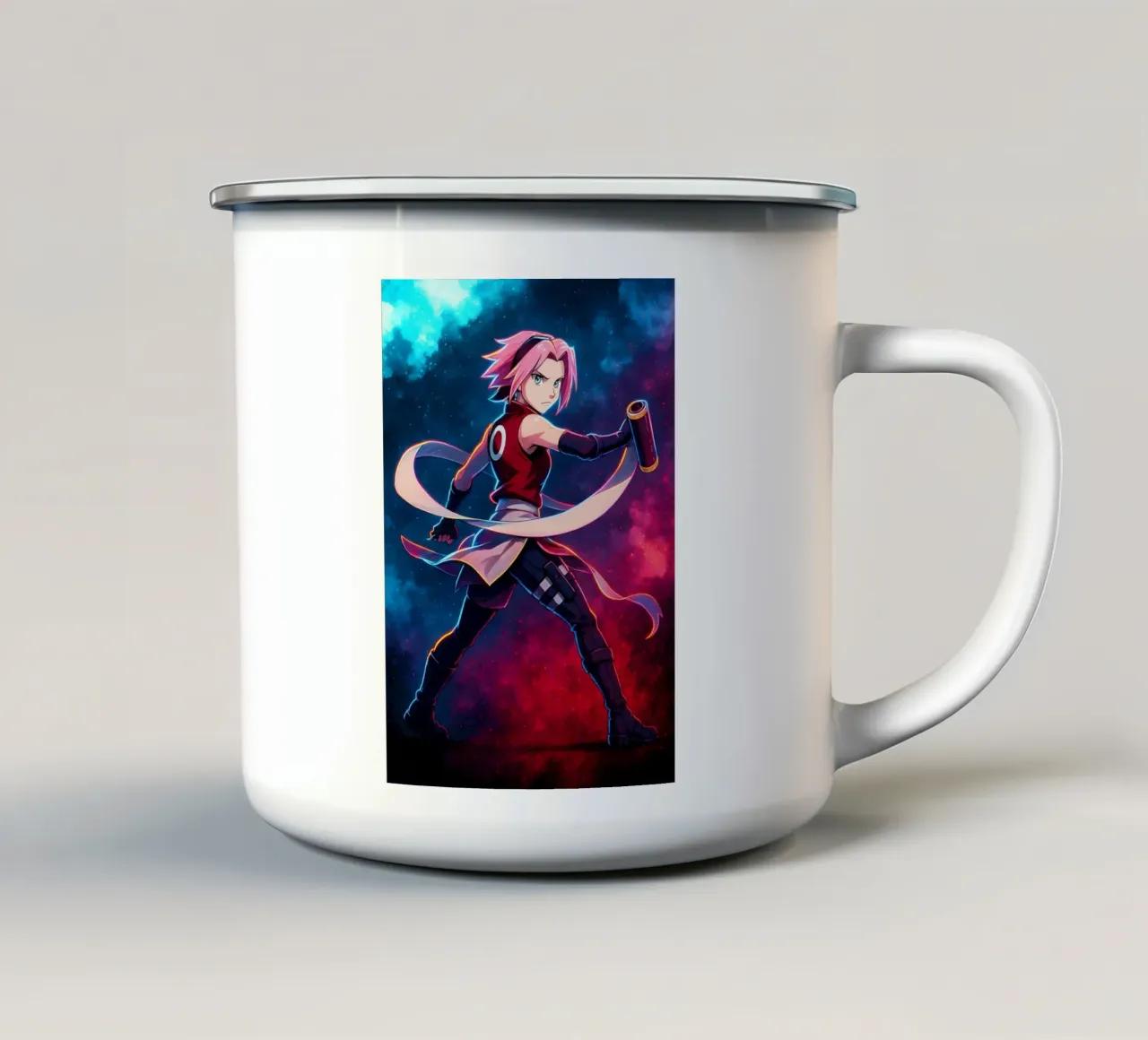 Soul Of Sakura Haruno tazza in smalto da DGSoulheroes