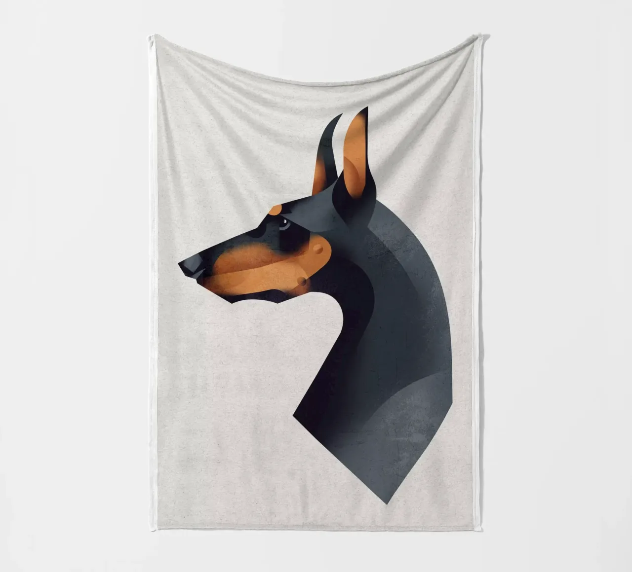 Dobermann Fleecedecke von Dieter Braun