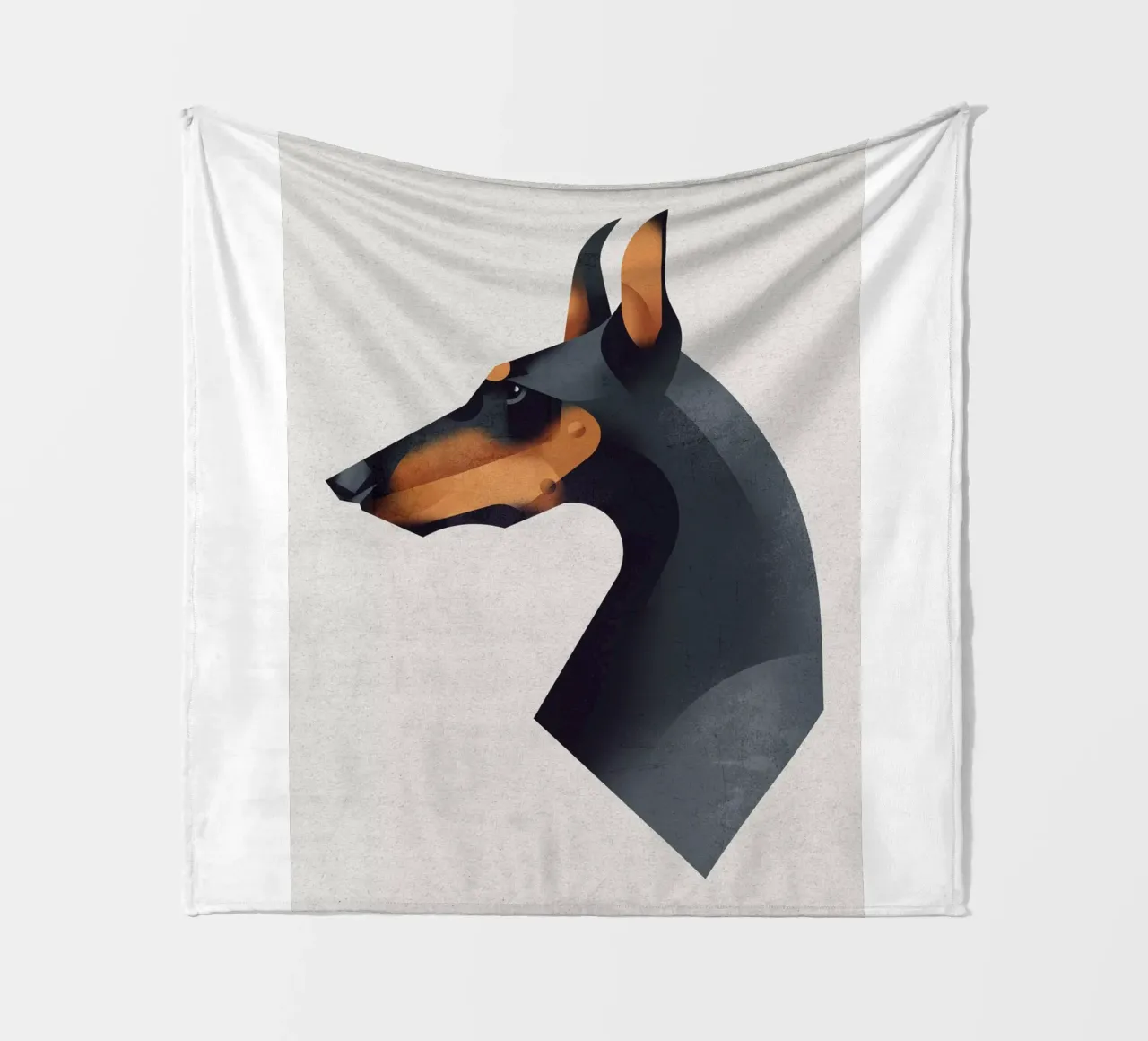 Dobermann Fleecedecke von Dieter Braun