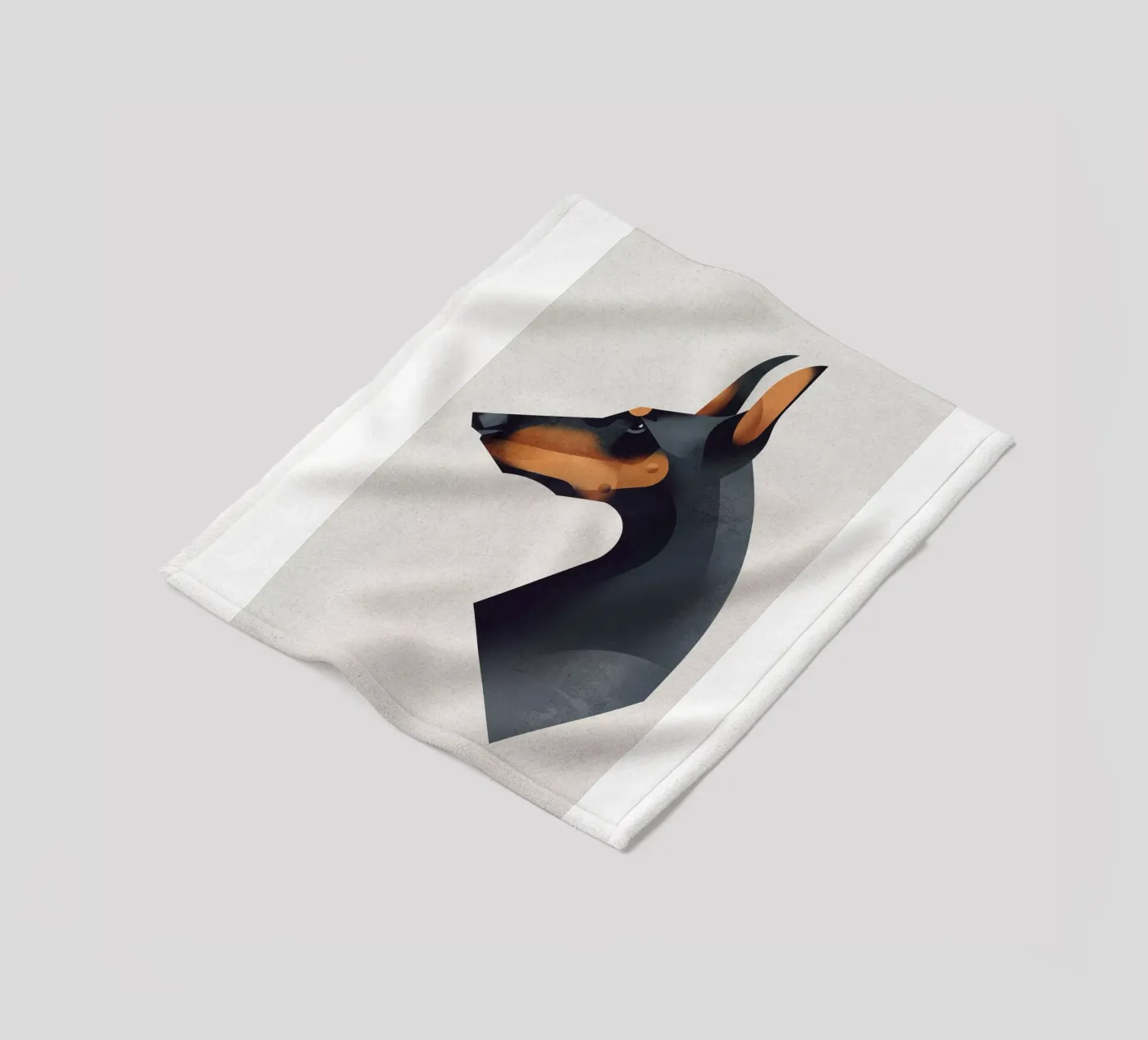 Dobermann Fleecedecke von Dieter Braun