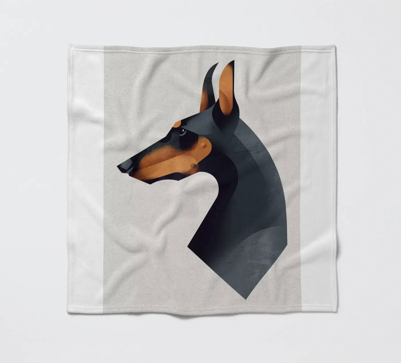 Dobermann Fleecedecke von Dieter Braun