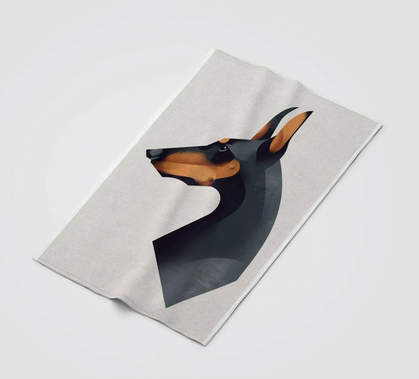 Dobermann Fleecedecke von Dieter Braun