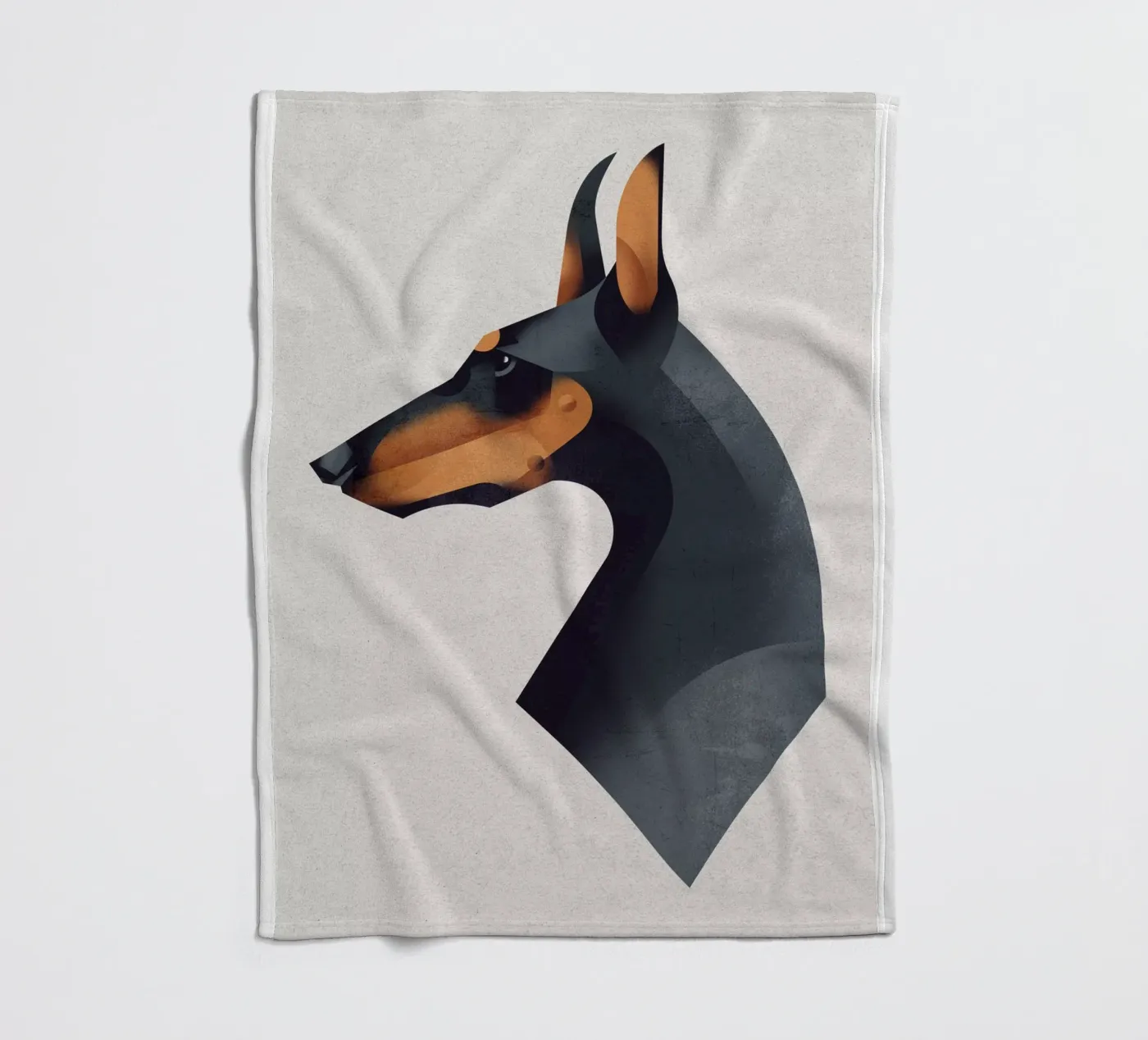 Dobermann Fleecedecke von Dieter Braun