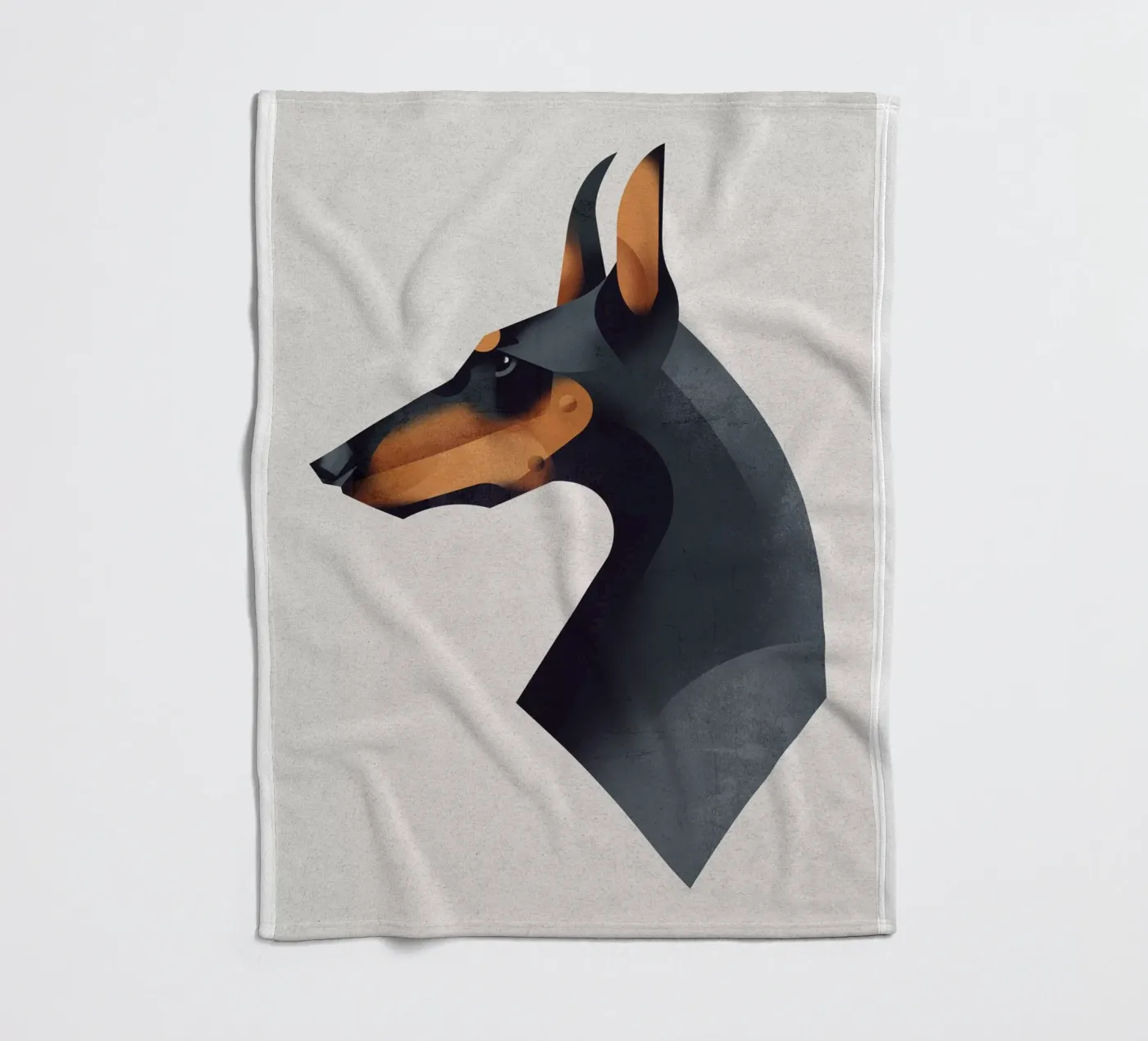 Doberman fleecedeken van Dieter Braun