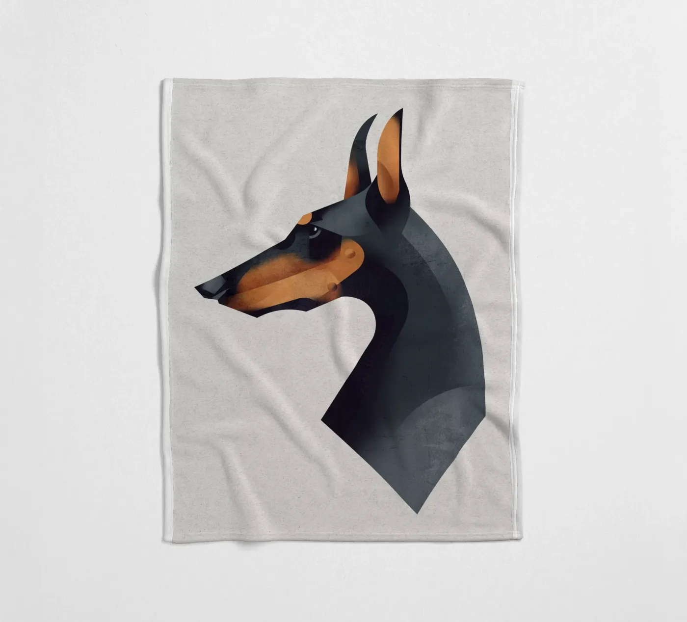 Dobermann Fleecedecke von Dieter Braun
