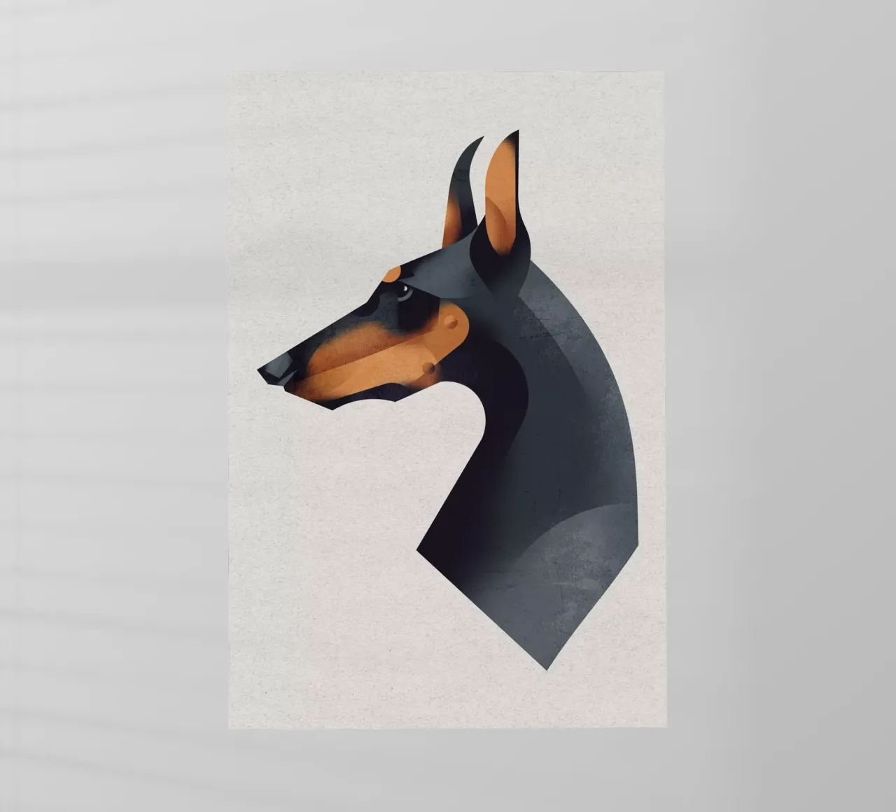 Dobermann pellicola backlit da Dieter Braun