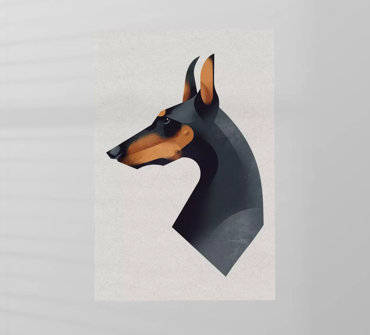 Dobermann pellicola backlit da Dieter Braun