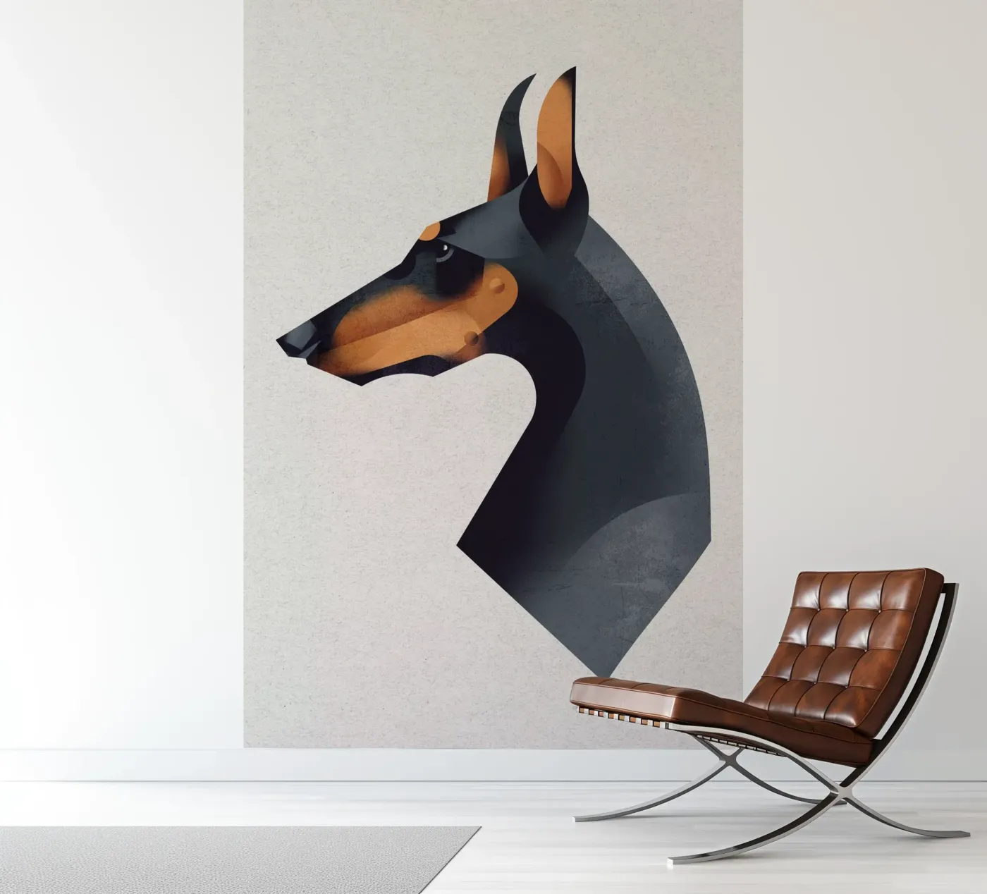 Doberman fotobehang van Dieter Braun