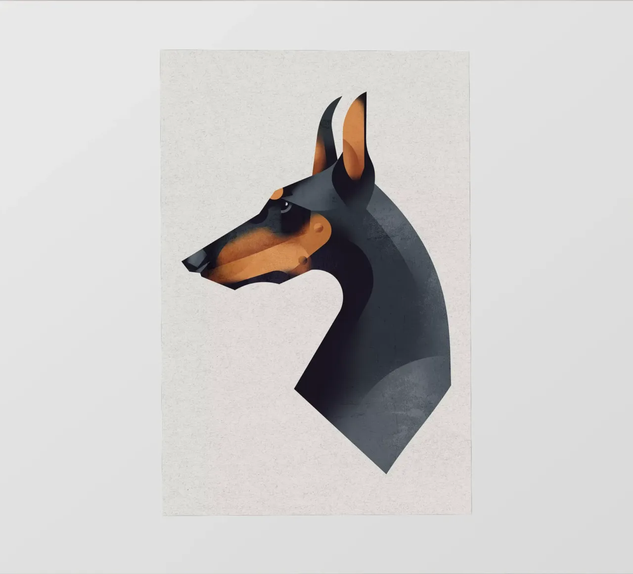 Dobermann telo in pvc da Dieter Braun