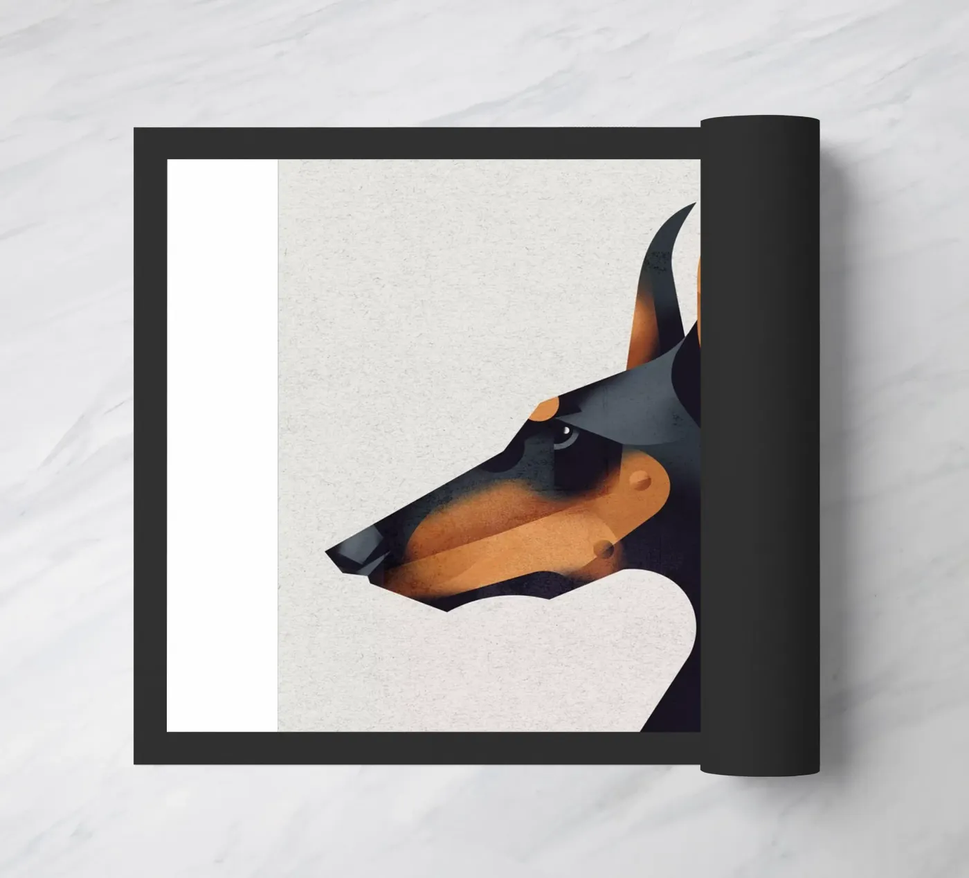 Doberman deurmat van Dieter Braun
