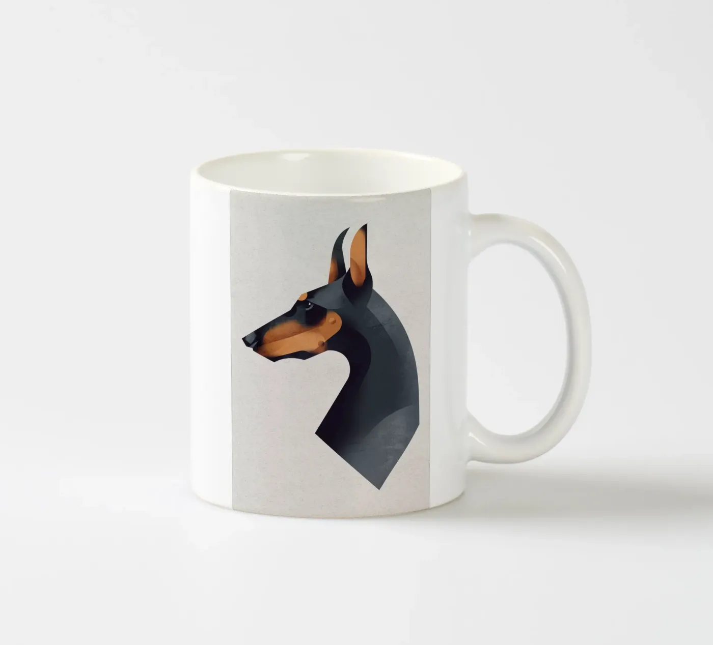Doberman ceramic mug by Dieter Braun