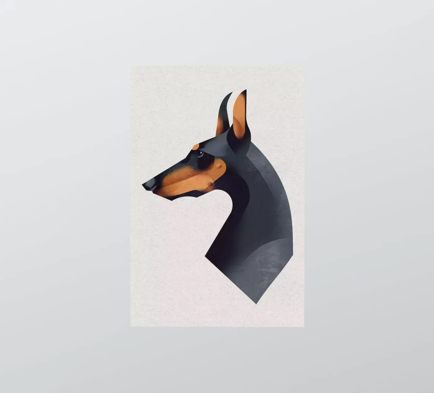Doberman adesivo da Dieter Braun