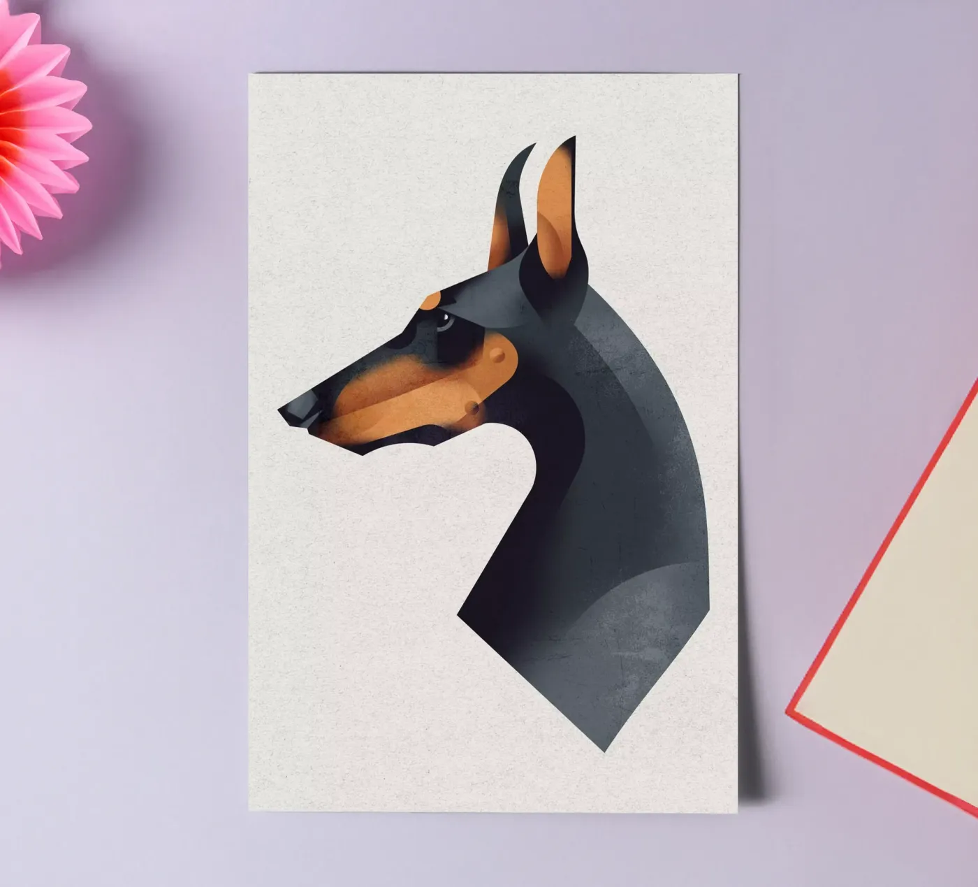 Doberman sticker sheet by Dieter Braun