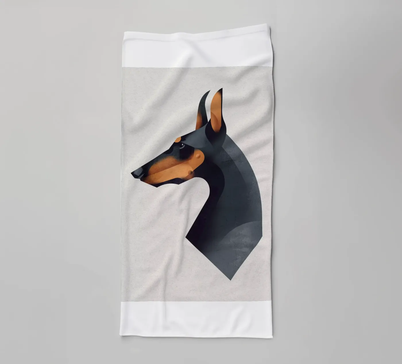 Doberman badhanddoek van Dieter Braun