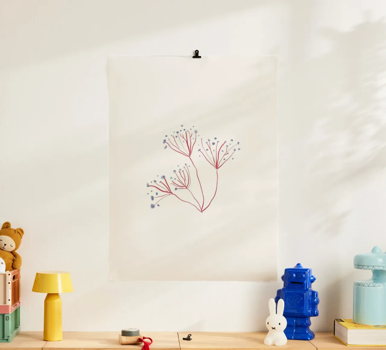 Sea Study No 01 poster con telaio in alluminio da treechild